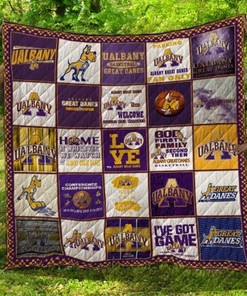 Welcome Ncaa Albany Great Danes CollectionLoved Quilt Blanket Bedding Set