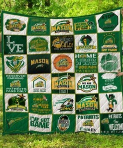 Welcome Ncaa George Mason Patriots Collection Combined Quilt Blanket Bedding Set