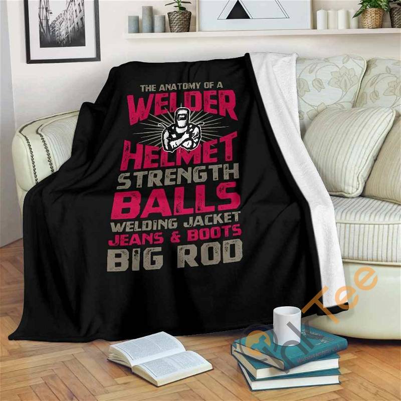 Welder Anatomy Sherpa Fleece Blanket Gifts for Family, for Couple