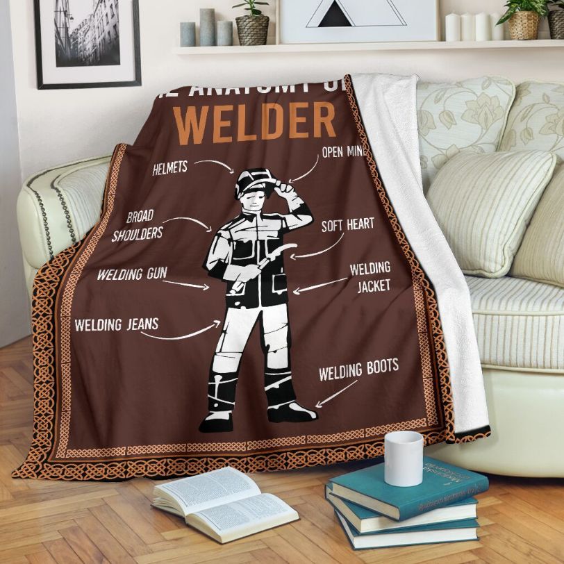 Welder Fleece Blanket Gift For Fan, Quilt Blanket Bedding Set Gift