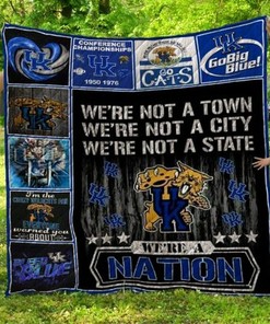 We're A Nation Ncaa Kentucky Wildcats Collection Quilt Blanket Bedding Set