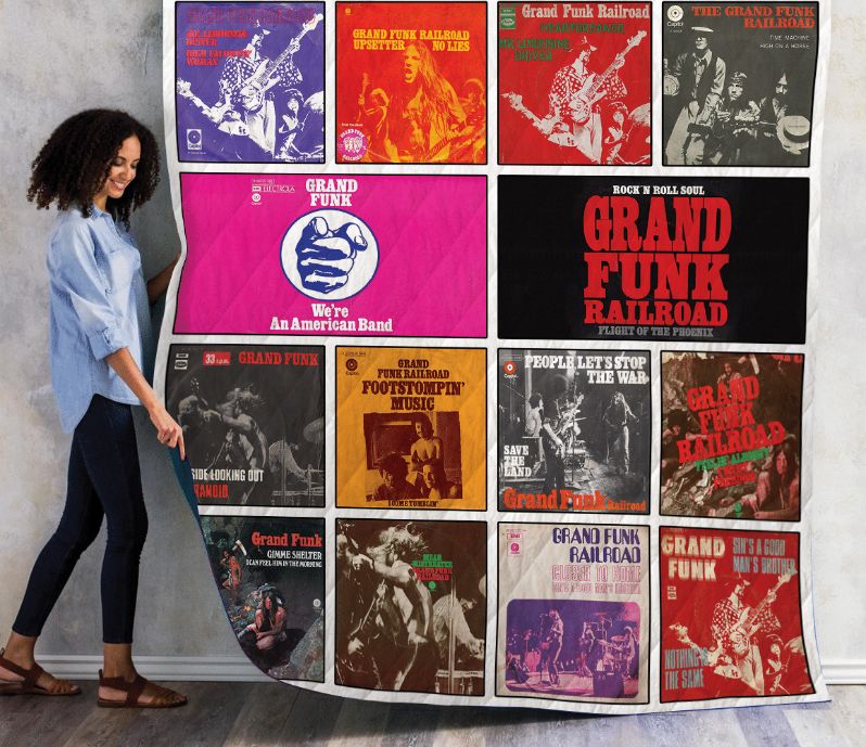 We're An American Band Grand Funk Railroad Throws Collection Quilt Blanket