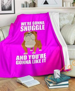 We're Gonna Snuggle Sherpa Fleece Blanket Gifts for Family, for Couple