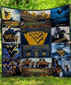 West Virginia Mountaineers Quilt Blanket Bedding Set