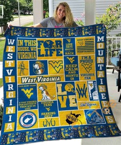 West Virginia Quilt Blanket Bedding Set With Pilliwcases Option
