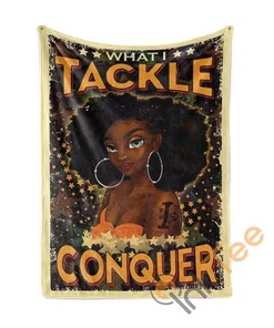 What I Tackle I Conquer Sherpa Fleece Blanket Gifts for Family, for Couple