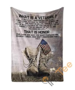 What Is A Veteran Sherpa Fleece Blanket Gifts for Family, for Couple