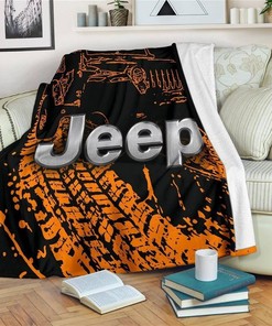 Wheel Trace Jeep Jeep Lover Sherpa Fleece Blanket Gifts for Family, for Couple