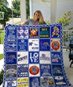 When I'm Not Running Ncaa Memphis Tigers Collection Quilt Blanket Bedding Set