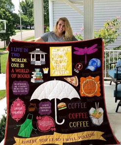 Where You Lead I Will Follow Gilmore Girls Collection Quilt Blanket Bedding Set
