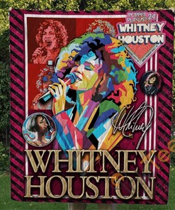 Whitney Houston Quilt Blanket Bedding Set