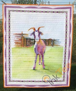 Who Eat My Whole Grass Goat Quilt Blanket Bedding Set