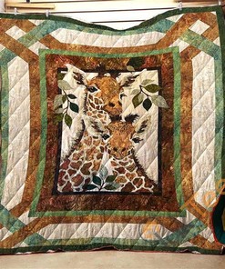 Who Love Giraffe Quilt Blanket Bedding Set