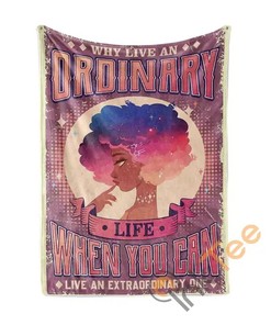 Why Live An Ordinary Life Sherpa Fleece Blanket Gifts for Family, for Couple