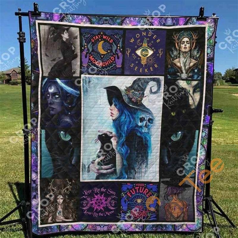 Wicca 1 Quilt Blanket Bedding Set With Pilliwcase Option