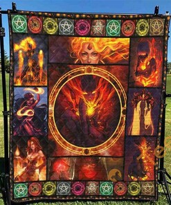 Wicca 2 Quilt Blanket Bedding Set