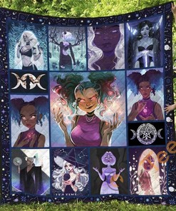 Wicca 4 Quilt Blanket Bedding Set