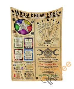 Wicca Knowledge Sherpa Fleece Blanket Gifts for Family, for Couple