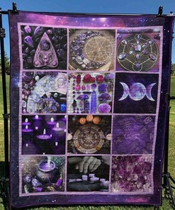 Wicca Symbol Quilt Blanket Bedding Set for Home Décor