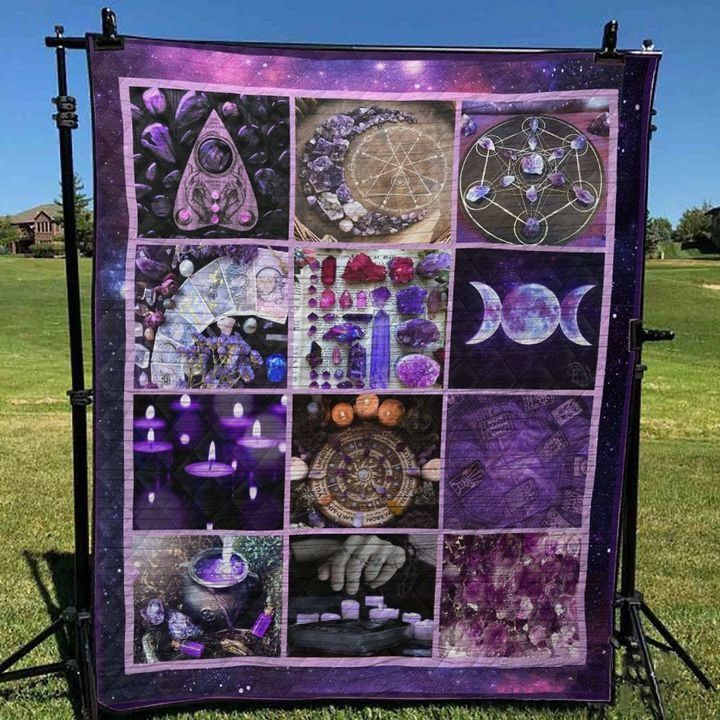 Wicca Symbol Quilt Blanket Bedding Set for Home Décor