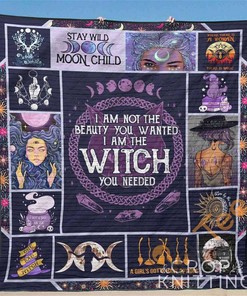 Wicca Witch Quilt Blanket Bedding Set