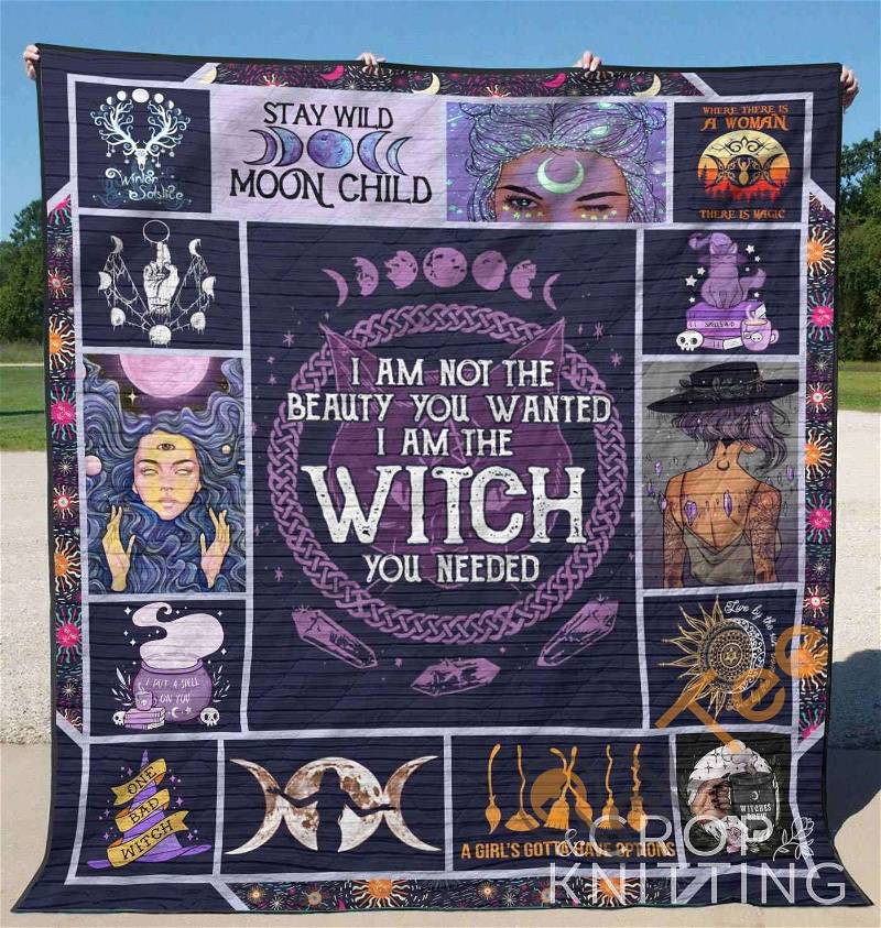 Wicca Witch Quilt Blanket Bedding Set