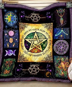 Wiccan Quilt Blanket Bedding Set