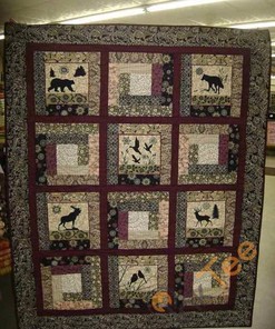 Wild Animal Quilt Blanket Bedding Set
