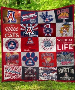 Wildcat For Life Ncaa Arizona Wildcats Combined Collected Quilt Blanket Bedding Set