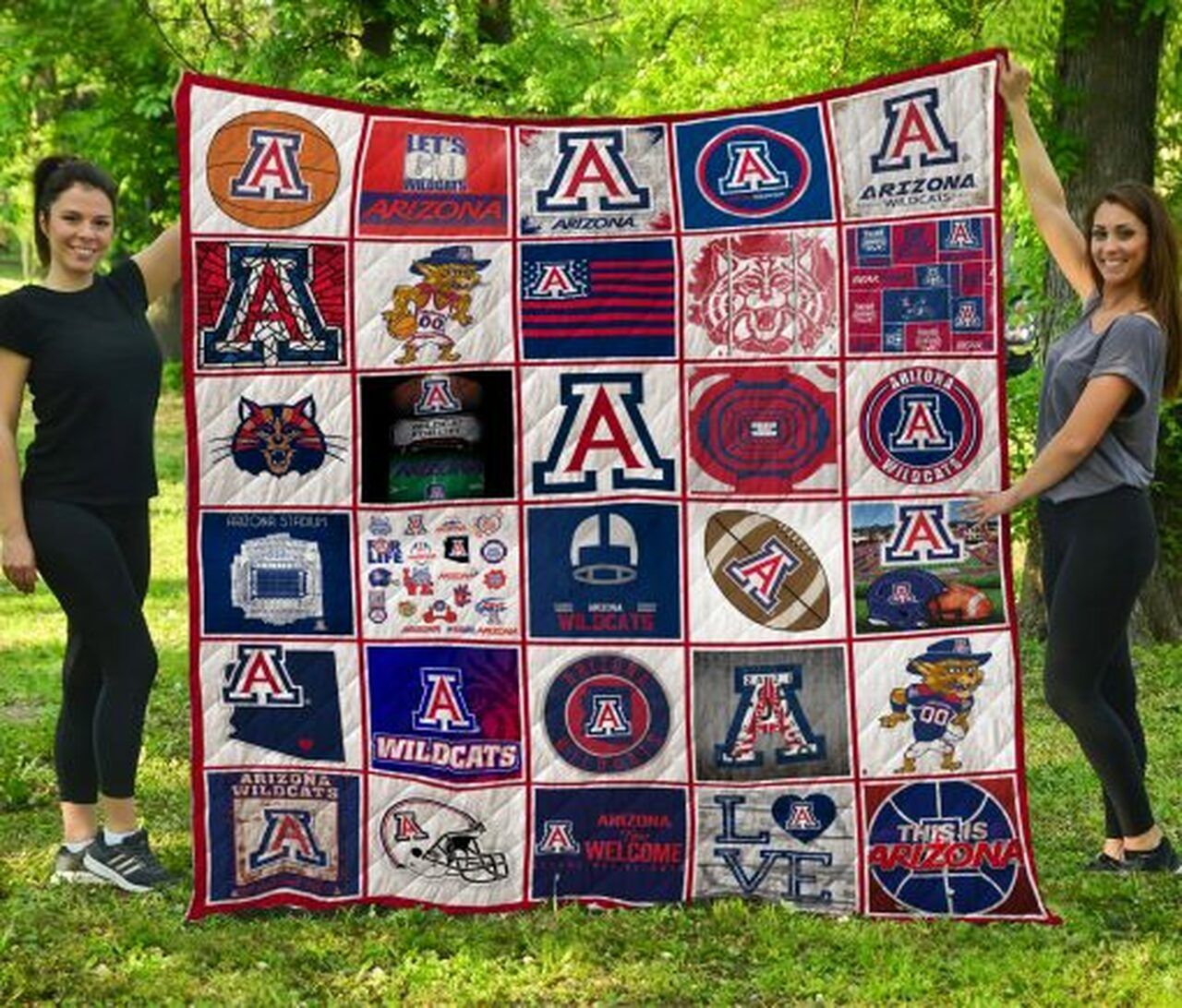 Wildcats Collected Ncaa Arizona Quilt Blanket Bedding Set