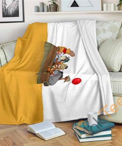 Winnie The Pooh Sherpa Fleece Blanket Gifts for Family