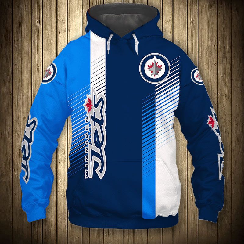 Winnipeg Jets Hoodie 3D Cute Design Pullover Nhl