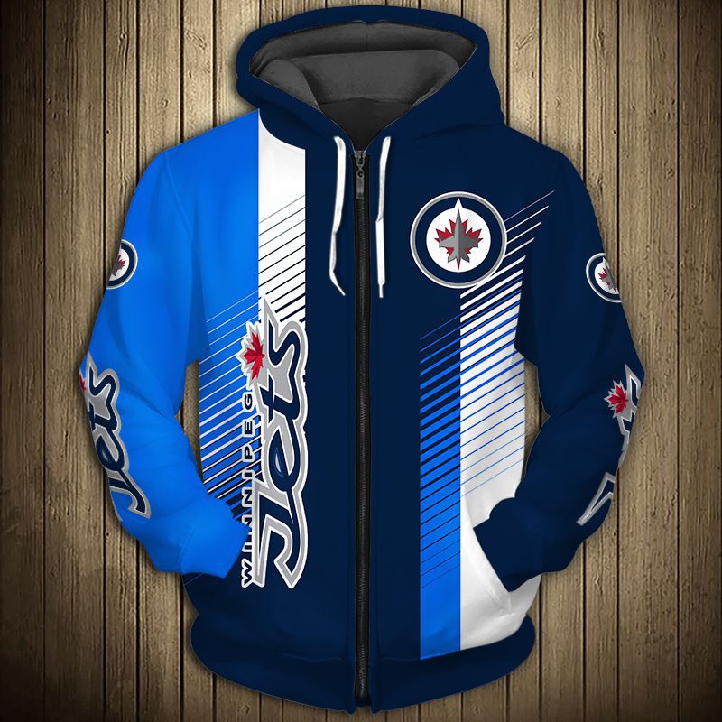 Winnipeg Jets Hoodie 3D Cute Design Pullover Nhl - Image 3