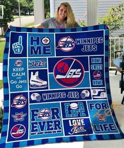 Winnipeg Jets Quilt Blanket Bedding Set