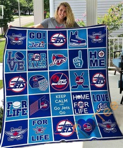 Winnipeg Jets V1 Quilt Blanket Bedding Set