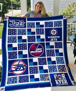 Winnipeg Jets V2 Quilt Blanket Bedding Set