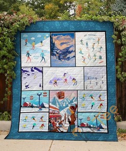 Winter Resort Quilt Blanket Bedding Set