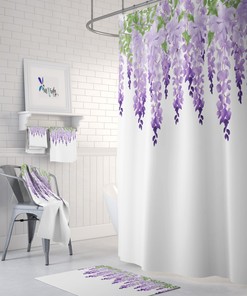Wisteria Floral Vines Shower Curtain