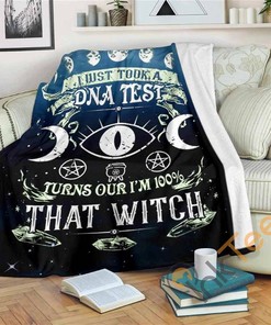 Witch Sherpa Fleece Blanket Gifts for Family, for Couple