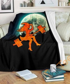 Witch Who Lifts Sherpa Fleece Blanket Gifts for Family, for Couple