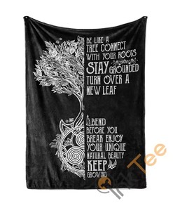 Witch Wicca Be Like A Tree Sherpa Fleece Blanket Gifts for Family, for Couple