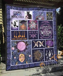 Witch Wicca Quilt Blanket Bedding Set