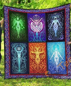 Witchcraft Goddess Quilt Blanket Bedding Set