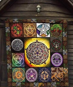 Witchcraft Pentace Logo Quilt Blanket Bedding Set
