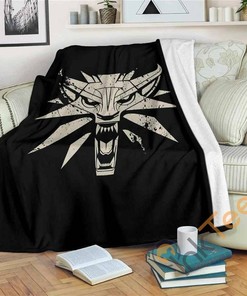 Witcher Sherpa Fleece Blanket Gifts for Family, for Couple