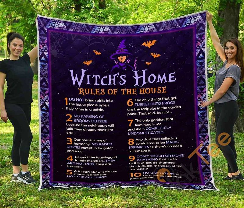 Witchs Home Quilt Blanket Bedding Set