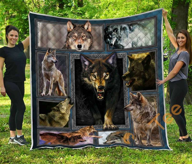 Wolf Premium Quilt Blanket Bedding Set