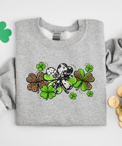 Womens st pattys shirt, leopard shamrock tee, st patricks day shirt, womens st paddys, st pattys women