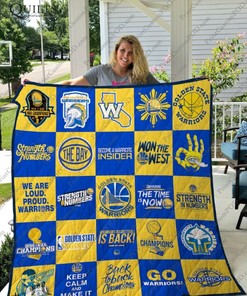 Won The West Golden State Warriors Collection Quilt Blanket Bedding Set