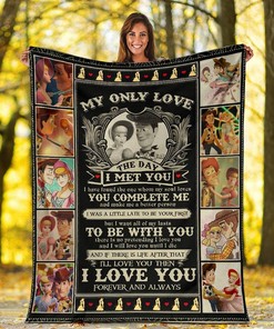 Woody And Bo Peep My Only Love The Day I Met You Sherpa Fleece Blanket Gifts for Family, for Couple